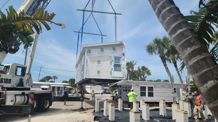 Installing new home at 413 Dije St.<br> Photos by Dan Mclean - Slide 2 width=