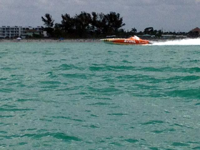 Cell Phone Photos by Paula Crosby<br>
Offshore Boat Race at Englewood Beach April 13 - 2014 - Slide 1